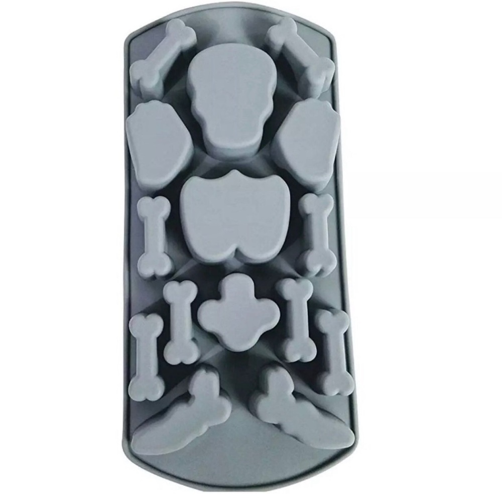 Skeleton Skull Bones Halloween Candy Chocolate Silicone Mold Ice tray
